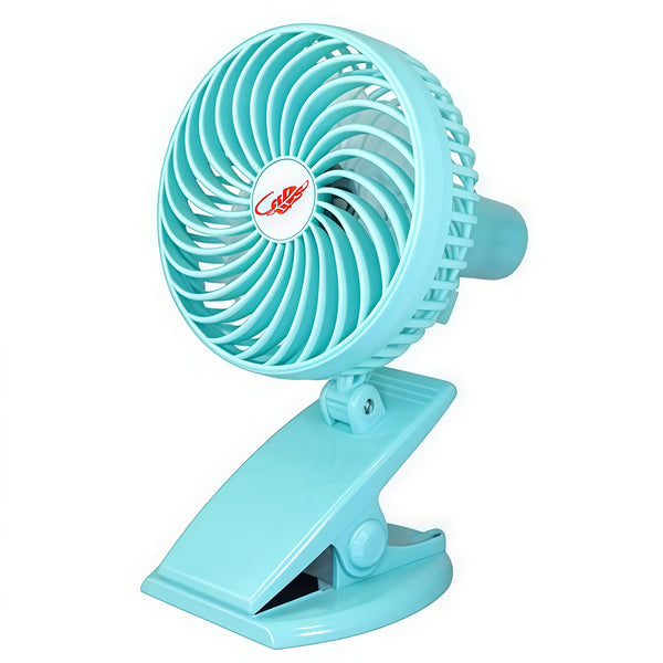 Rechargeable Mini Mute Clip Fan - 3 Speeds & Portable USB Cooling
